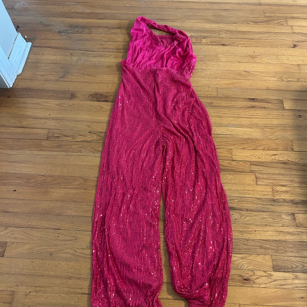 Pink sequin Jumpsuit - never worn.